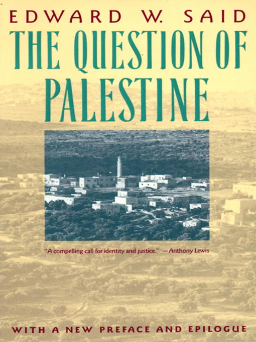 Couverture de The Question of Palestine